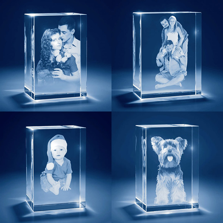 3D亞表面激光雕刻水晶玻璃